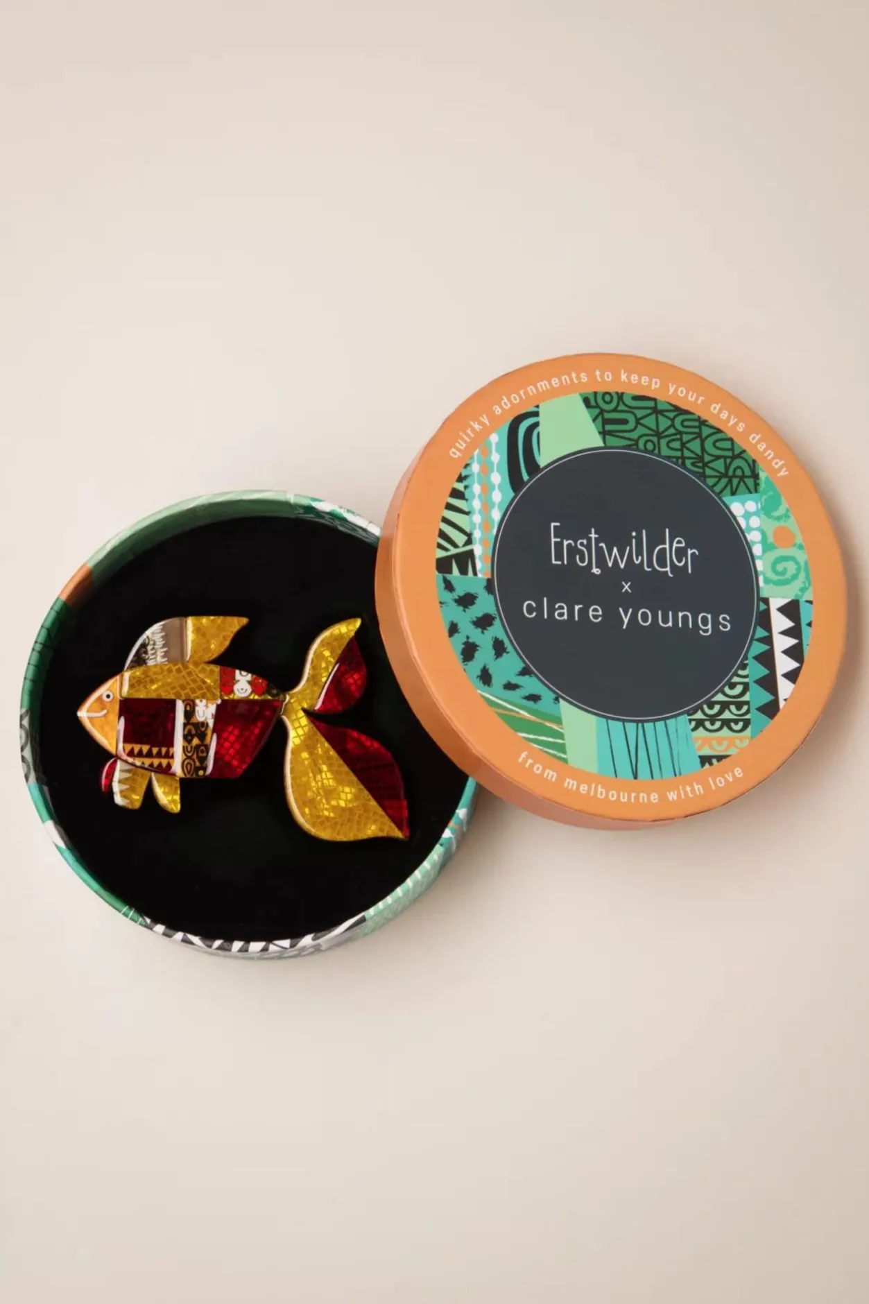 Erstwilder A Goldfish Named Silence Broche>Vrouwen Sieraden