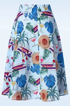 Banned Retro Aloha Swing Rok In Blauw><noscript><img width=