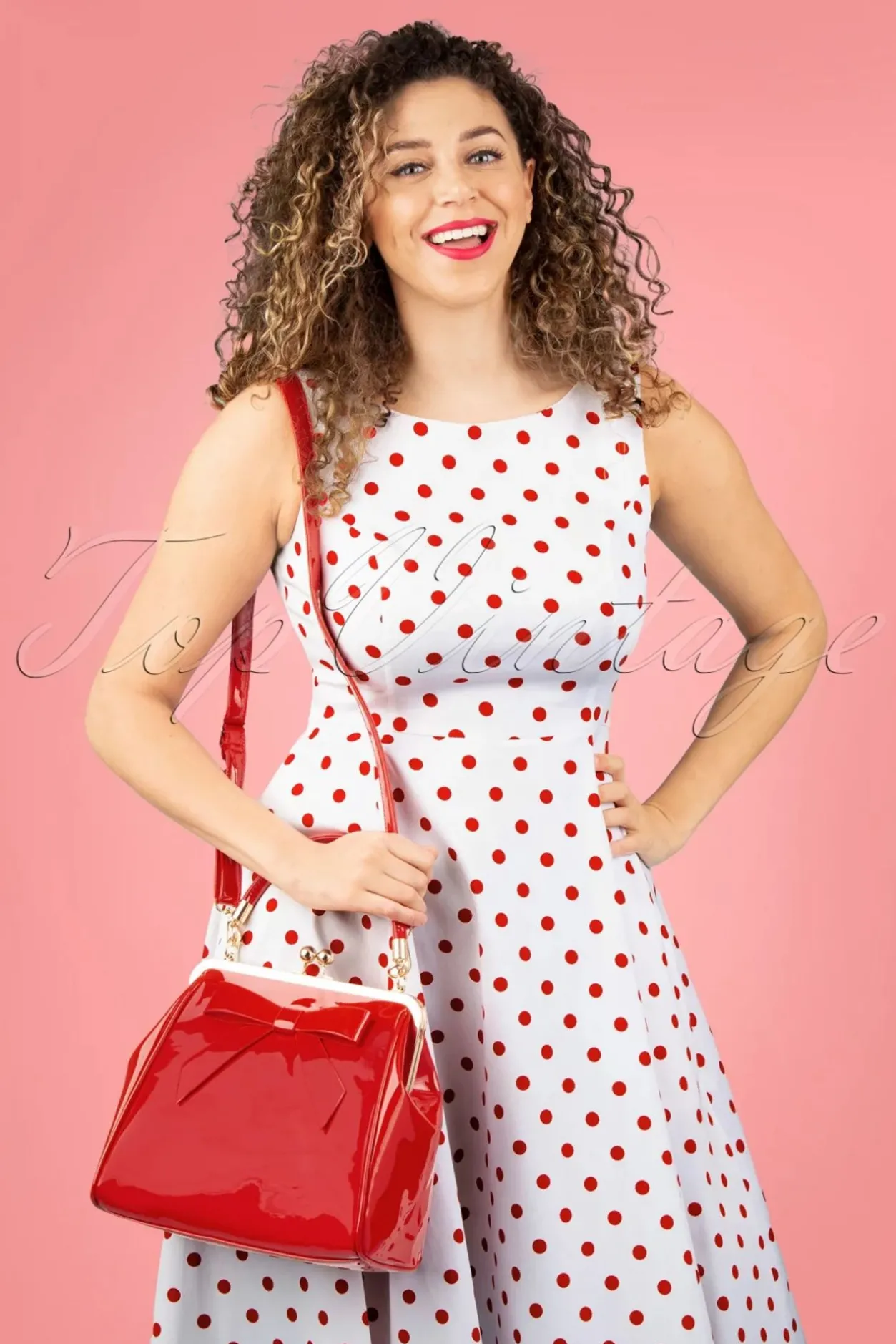 Banned Retro Amerikaanse Vintage Patenttas In Rood>Vrouwen Tassen