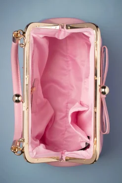 Banned Retro Amerikaanse Vintage Patenttas In Roze><noscript><img width=