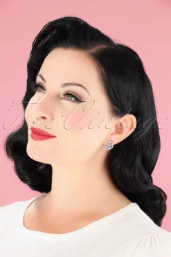 ZaZoo Anker Oorstekers In Zilver>Vrouwen Sieraden