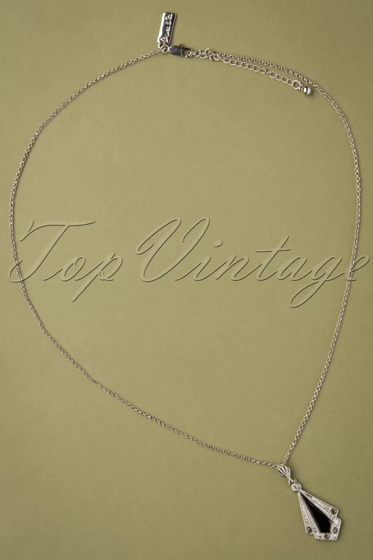 Lovely Art Deco Ketting In Zwart>Vrouwen Sieraden