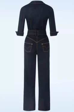 Rock-a-Booty Audrey Jumpsuit In Donker Denim><noscript><img width=