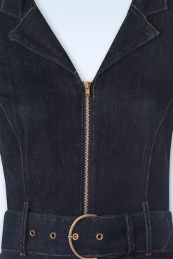 Rock-a-Booty Audrey Jumpsuit In Donker Denim><noscript><img width=