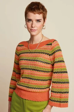 King Louie Audrey Trompet Mouw Magisch In Zwart>Vrouwen Truitjes