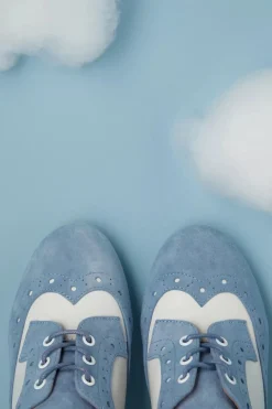 Lola Ramona u2665 Topvintage Ava Adore Shoe Booties In Faded Blauw><noscript><img width=