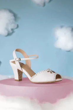 Lola Ramona u2665 Topvintage Ava New Muse Sandaaltjes In Gebroken Wit><noscript><img width=