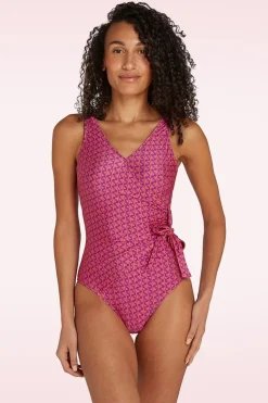 TC Beach Badpak Met V-Hals In Koraal>Vrouwen Badpakken