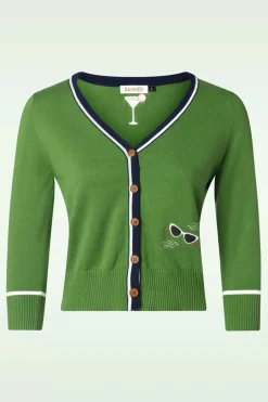 Banned Retro Beach Glasses Cardigan In Groen>Vrouwen Truitjes