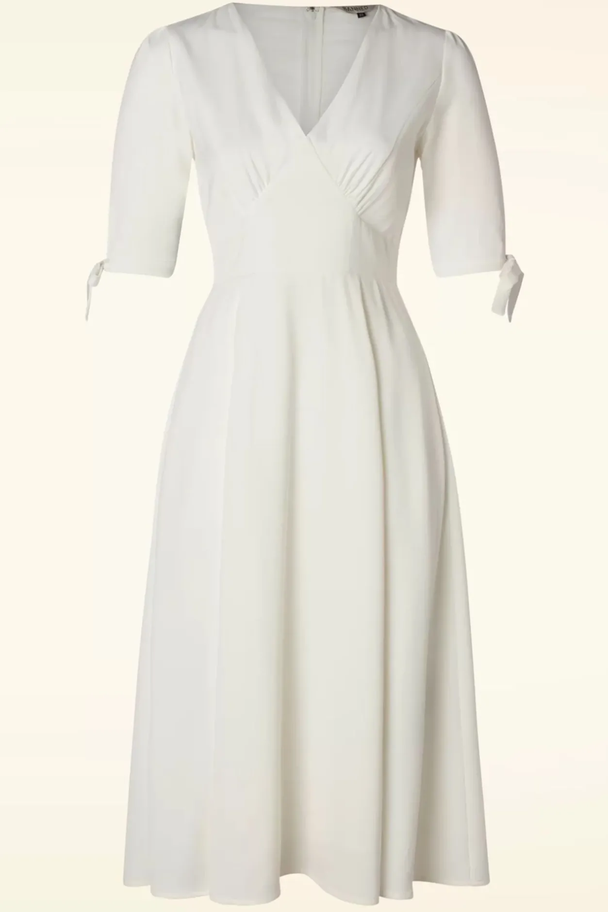 Banned Retro Bella Swing Jurk In Wit>Vrouwen Effen Jurken