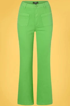 Surkana Betsy Bell Bottom Broek In Groen>Vrouwen Broeken