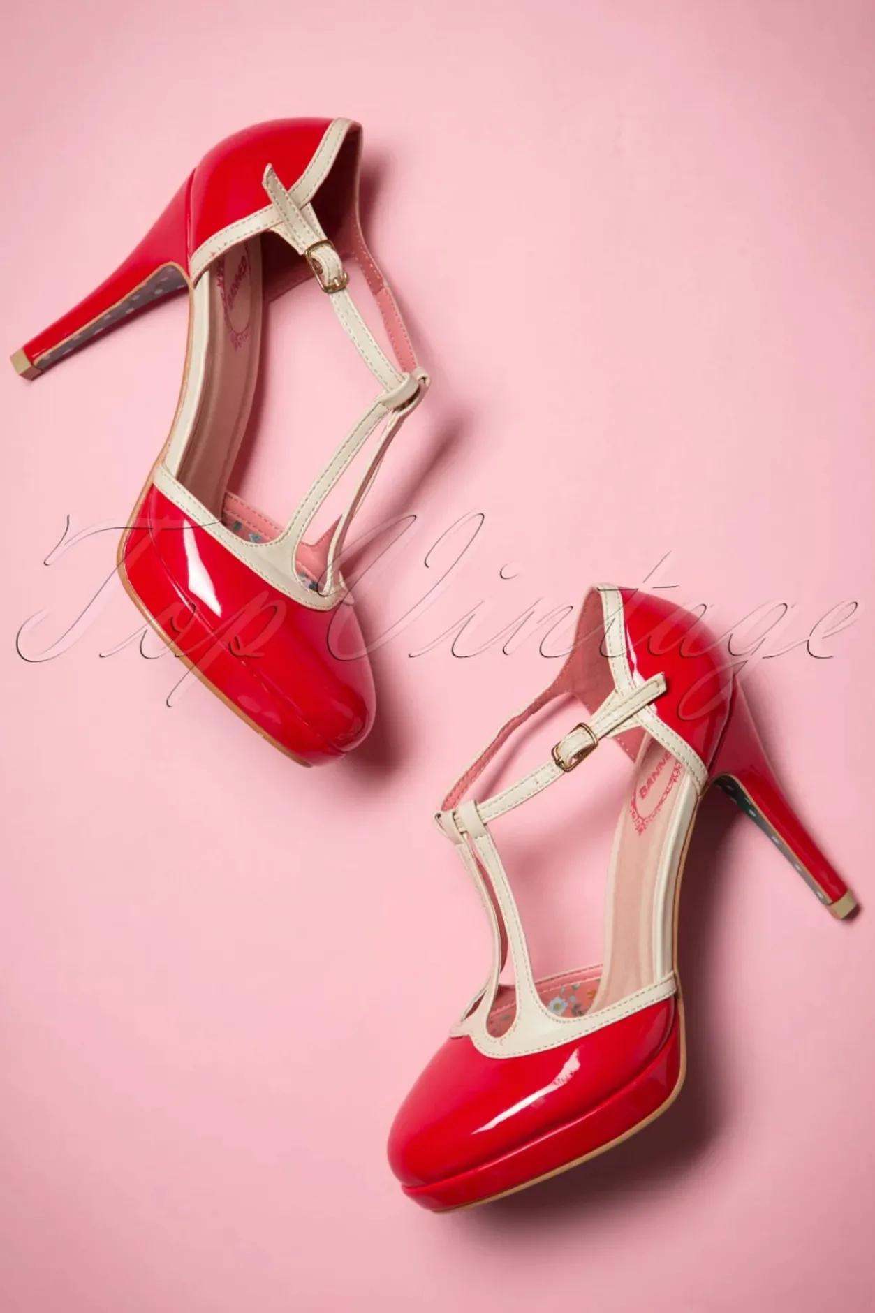 Banned Retro Betty Pumps In Rood>Vrouwen Pumps