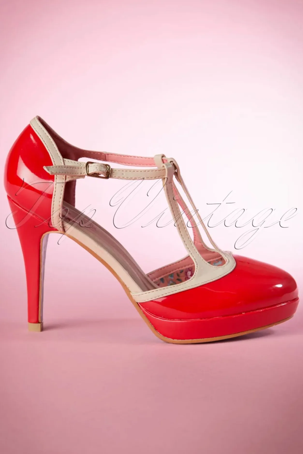 Banned Retro Betty Pumps In Rood>Vrouwen Pumps