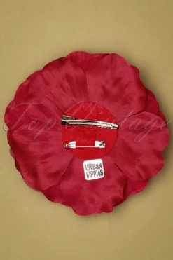 Urban Hippies Big Flower Corsage In Rood><noscript><img width=