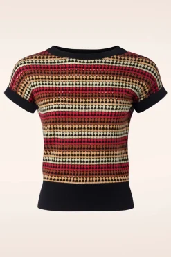 King Louie Boatneck Boyd Top In Zwart>Vrouwen Truitjes