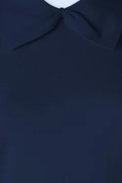 Banned Retro Bow Delight Jumper In Marineblauw><noscript><img width=