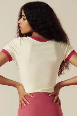 Minueto Callie T-Shirt In Ecru><noscript><img width=