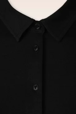 King Louie Carina Ecovero Lichte Blouse In Zwart>Vrouwen Blouses