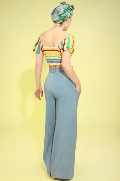 Bunny Caspian Swing Broek In Blauw>Vrouwen Broeken