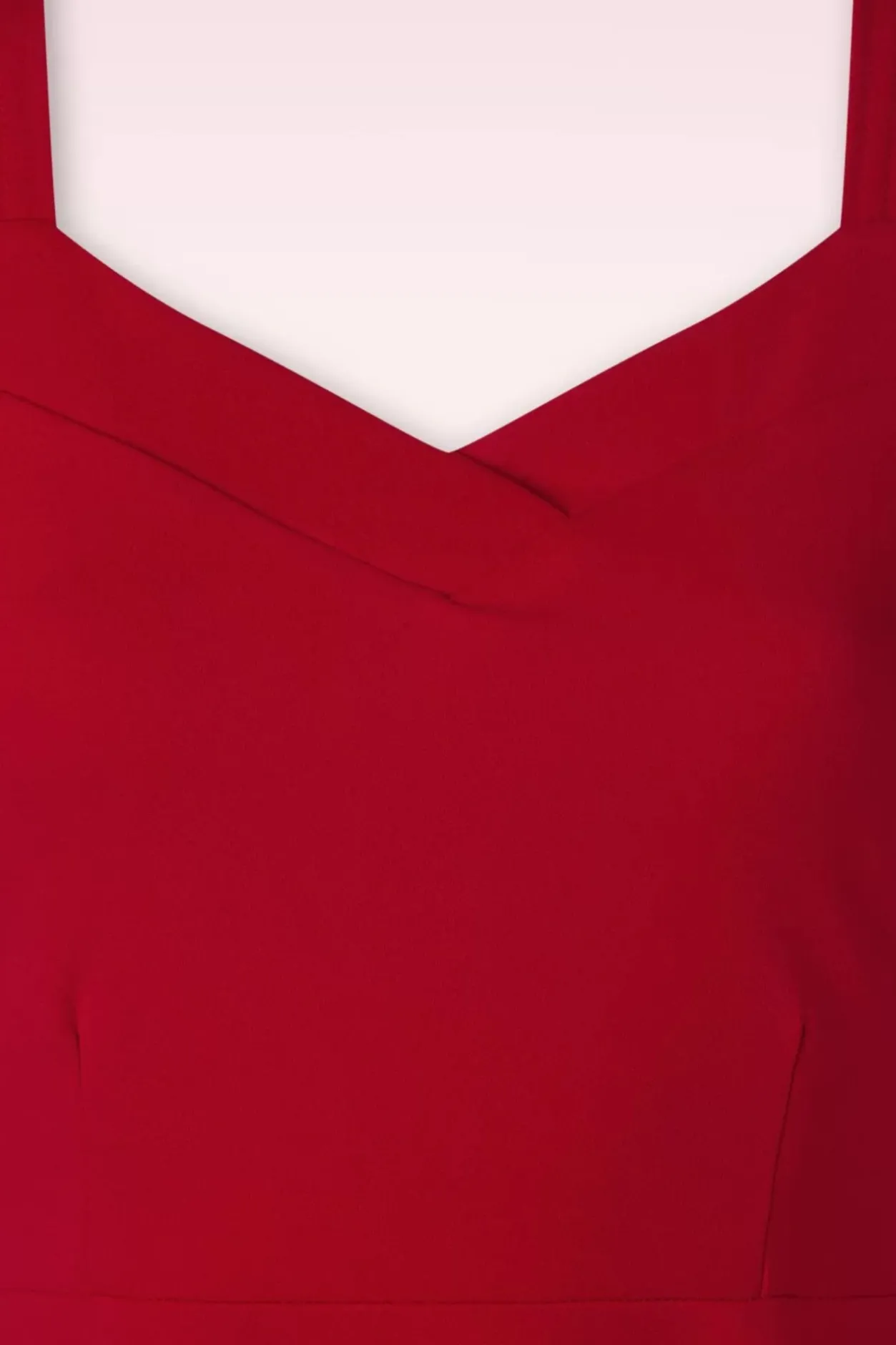 Vintage Chic for Topvintage Catrice Swing Jurk In Lipstick Rood>Vrouwen Plus Size Jurken