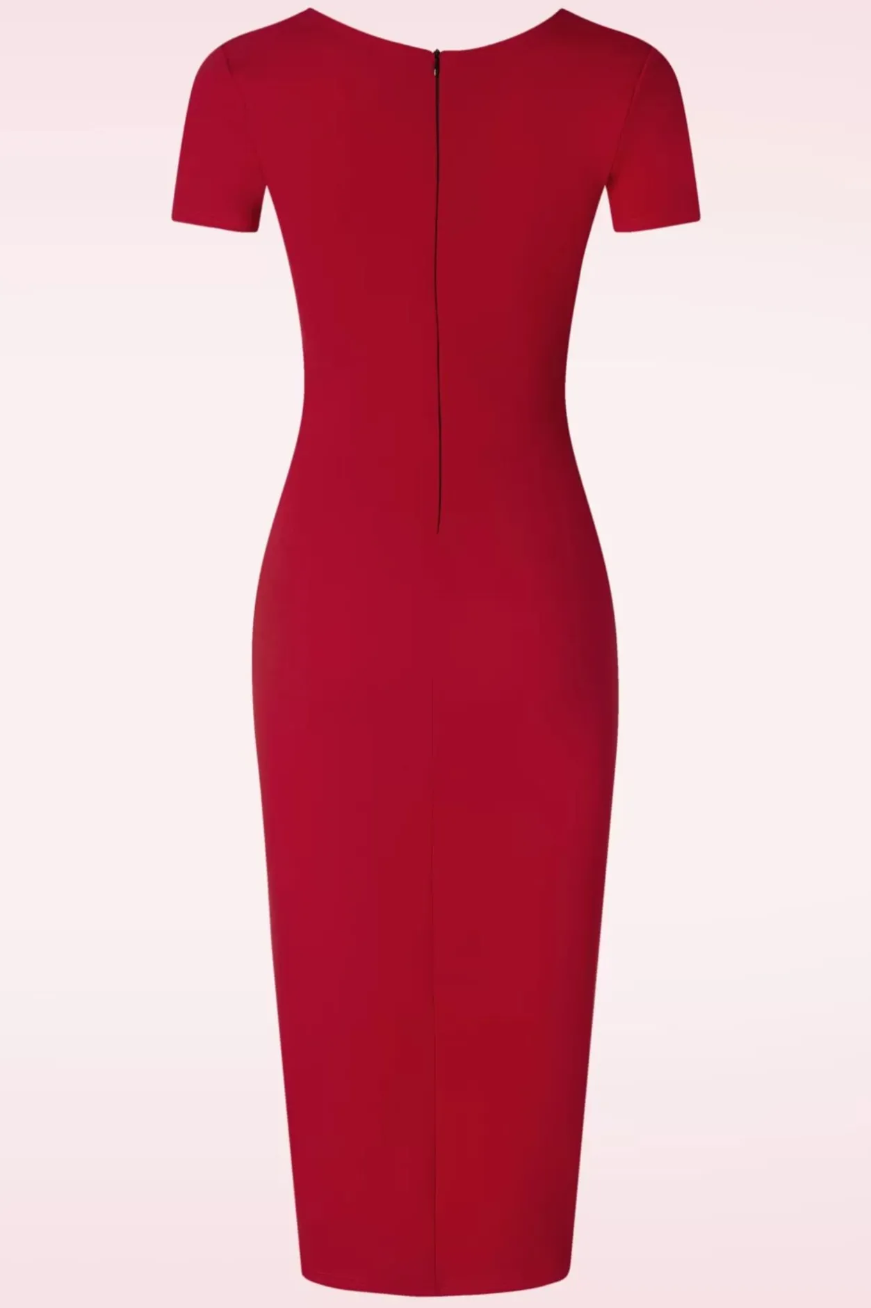 Vintage Chic for Topvintage Cecilia Pencil Jurk In Rood>Vrouwen Plus Size Jurken