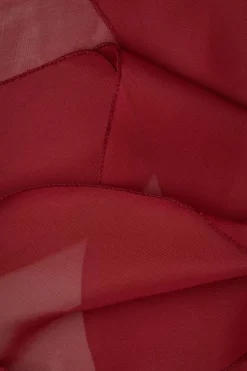 ZaZoo Chiffon Sjaal In Bordeauxrood><noscript><img width=