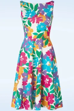 Vintage Chic for Topvintage Cindi Swing Jurk In Multi>Vrouwen Plus Size Jurken