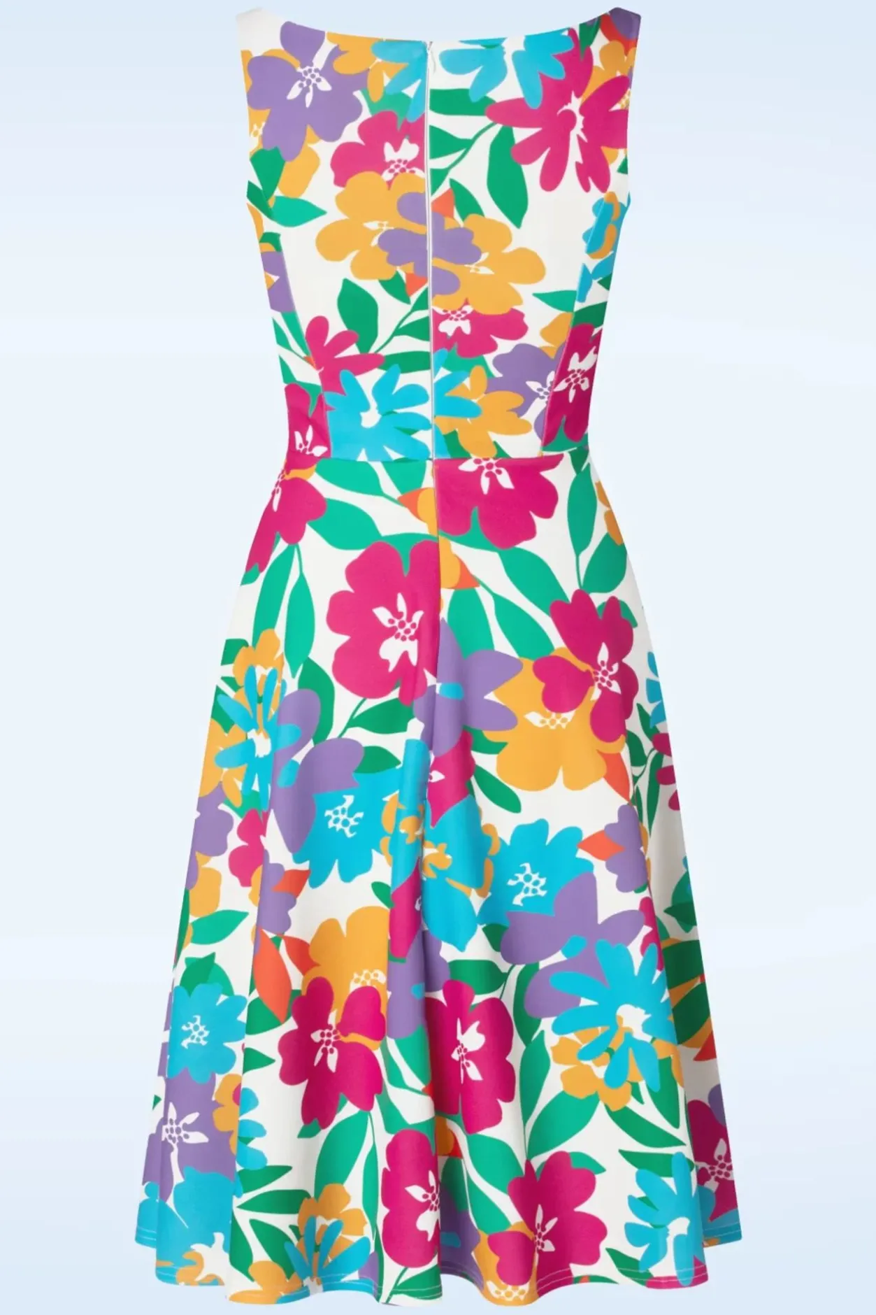 Vintage Chic for Topvintage Cindi Swing Jurk In Multi>Vrouwen Plus Size Jurken