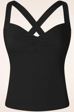 Vixen Cindy Cross Back Top In Zwart>Vrouwen Tops