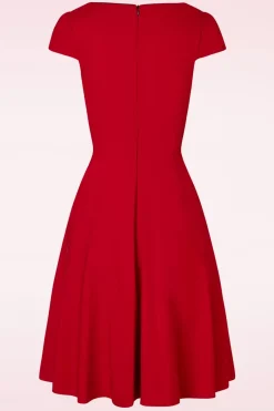 Vixen Connie Swingjurk In Rood>Vrouwen Plus Size Jurken