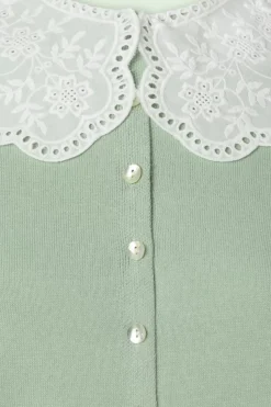 Banned Retro Cutie Cardigan In Seafoam Groen><noscript><img width=