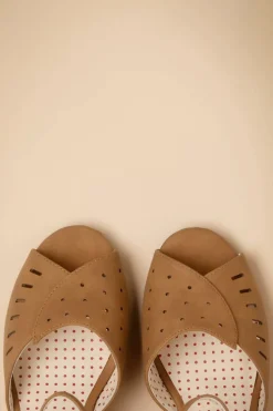 B.A.I.T. Debbie Sleehak Sandalen In Bruin><noscript><img width=