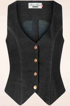 Rock-a-Booty Dianne Gilet In Zwart><noscript><img width=