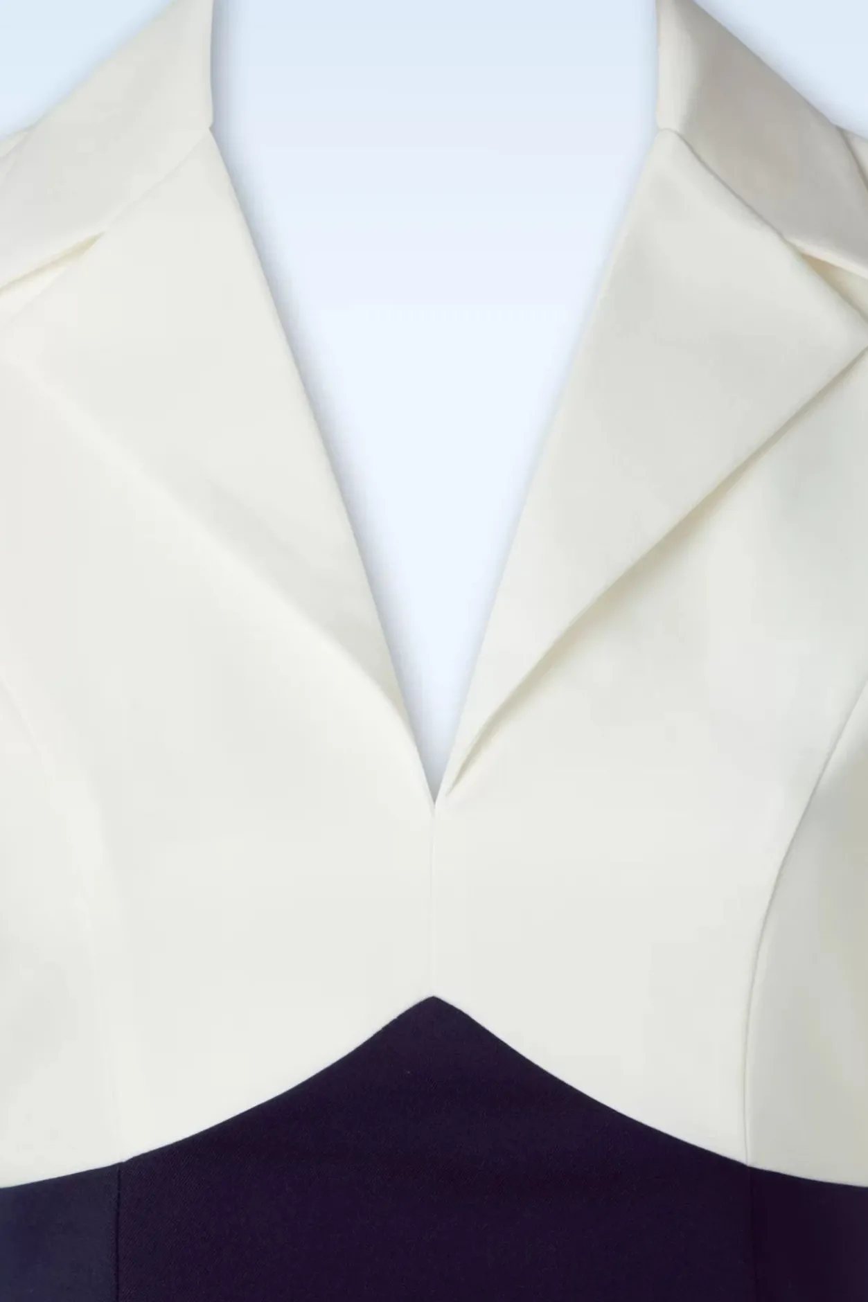 Glamour Bunny Business Babe Dianne Swing Jurk In Wit En Marineblauw>Vrouwen Swing Jurken