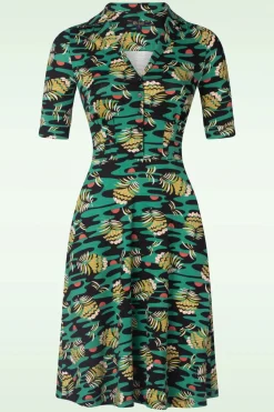 King Louie Diner Pica Jurk In Zwart>Vrouwen A Lijn Jurken