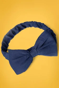 Banned Retro Dionne Bow-Hoofdband In Marineblauw>Vrouwen Haaraccessoires