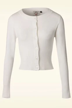 Banned Retro Dolly Vest In Ivoorwit>Vrouwen Vestjes