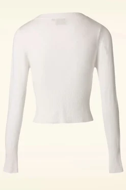 Banned Retro Dolly Vest In Ivoorwit>Vrouwen Vestjes