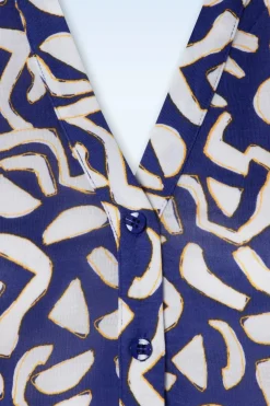 Surkana Eden Top In Blauw><noscript><img width=