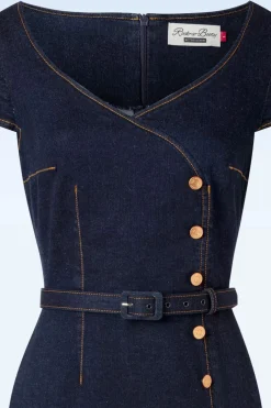 Rock-a-Booty Eliose Pencil Jurk In Blauw><noscript><img width=