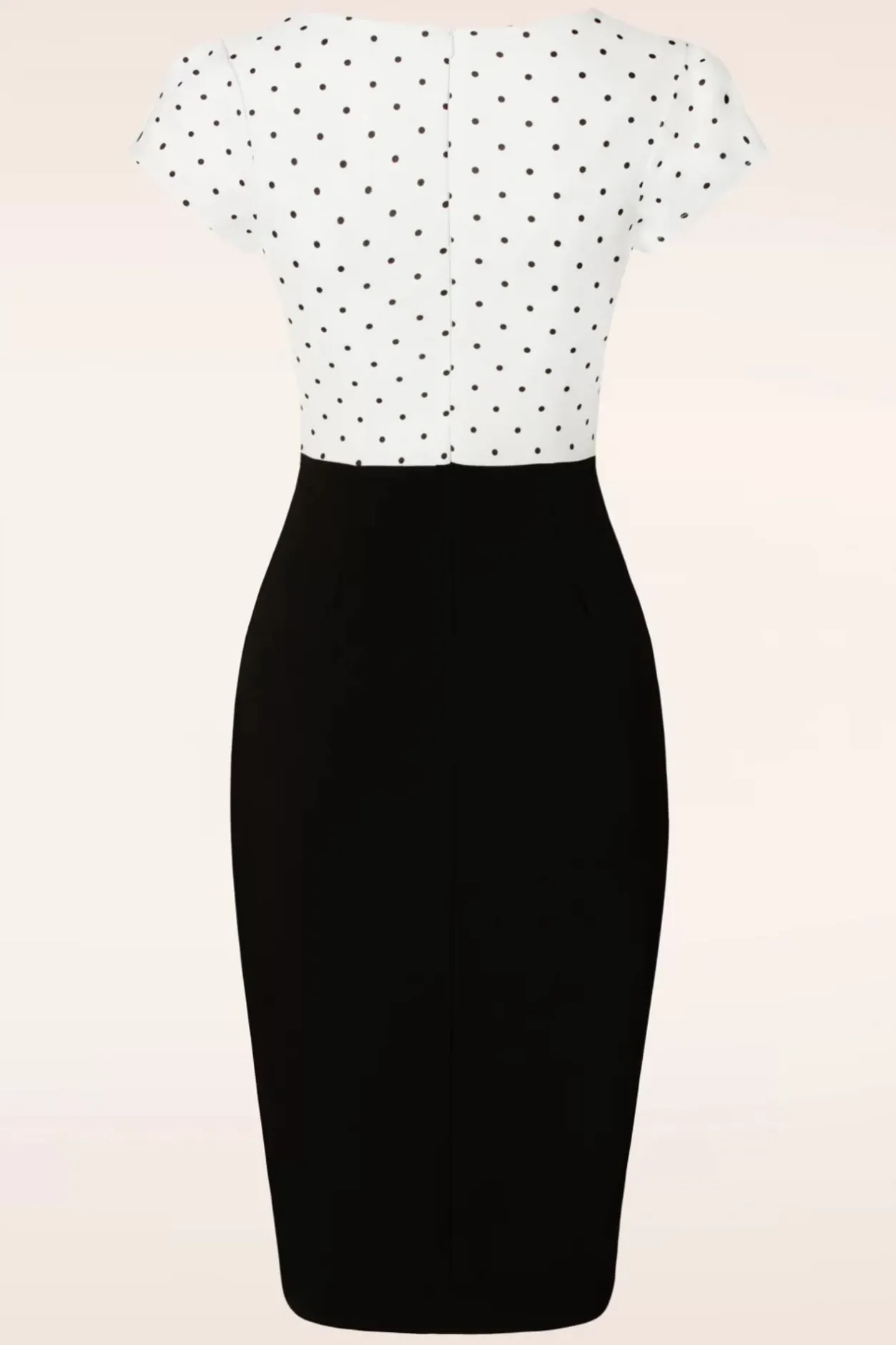 Vintage Chic for Topvintage Elise Jurk In Zwart En Wit>Vrouwen Plus Size Jurken