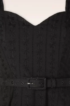 Vixen Embroidery Summer Flare Jurk In Zwart><noscript><img width=