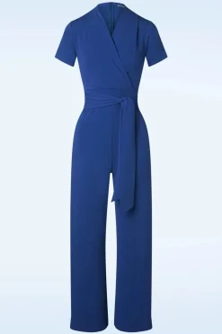 Very Cherry Emmylou Jumpsuit In Koningsblauw>Vrouwen Playsuits & Jumpsuits