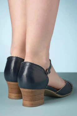 Miz Mooz Fernie T-Strap Pumps In Denim En Creme><noscript><img width=