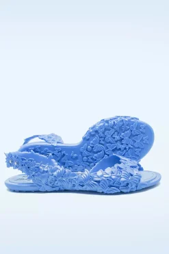 Sunies Flexi Butterfly Flipflop Sandaaltjes In Glossy Blauw><noscript><img width=