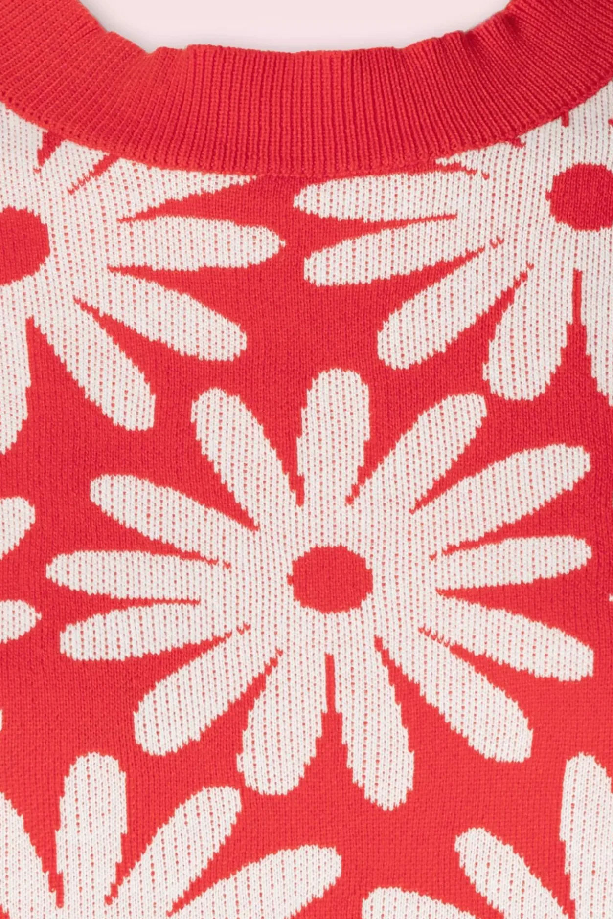 Compania Fantastica Freya Flower Jumper In Rood>Vrouwen Truitjes