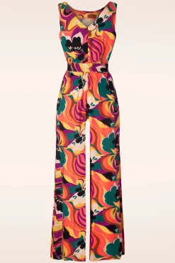 King Louie Frida Jumpsuit Aurelio In Shell Oranje><noscript><img width=