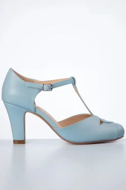 Chelsea Crew Glinda T-Strap Pumps In Zacht Blauw>Vrouwen Pumps