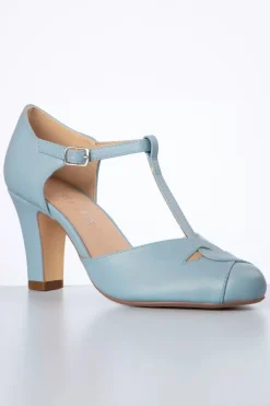 Chelsea Crew Glinda T-Strap Pumps In Zacht Blauw><noscript><img width=