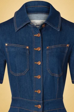 Rock-a-Booty Gloria Lee Jumpsuit In Denimblauw><noscript><img width=